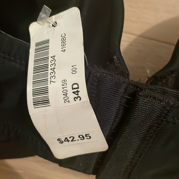 La Vie en Rosa black strapless bra size 34D - Picture 4 of 9